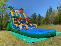 22ft Dual lane Tiki Plunge with pool
