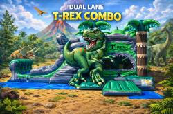 T-rex Dinosaur double lane combo (dry)